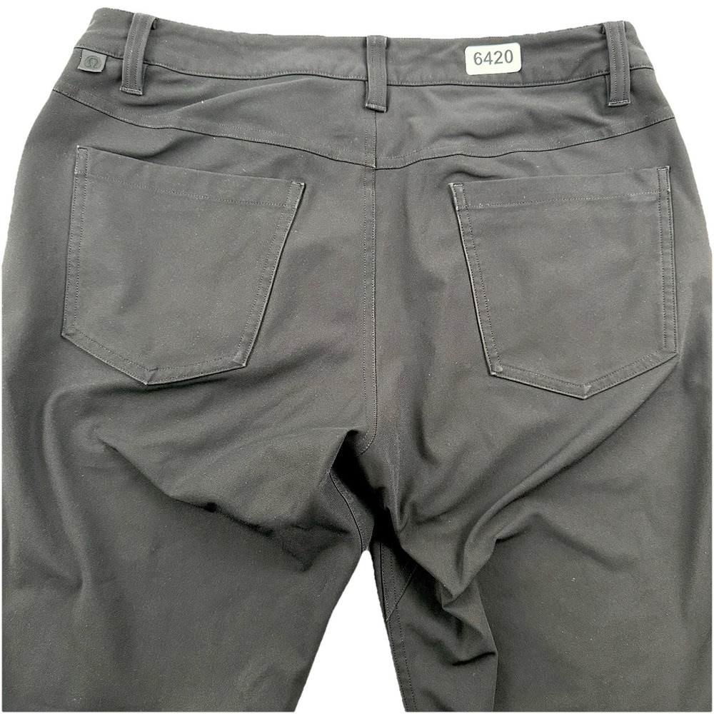 Lululemon ABC Slim Warpstreme Pants Men 30x28 Black Stretch Performance LM5AD8S